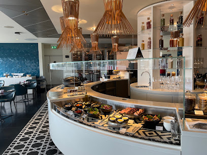 Qatar Airways' lounge, London