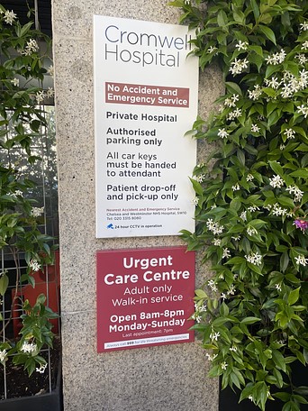 Cromwell Hospital Urgent Care Centre, London